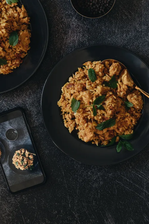 Biriyani from the pot chicken served at Indian Bell
