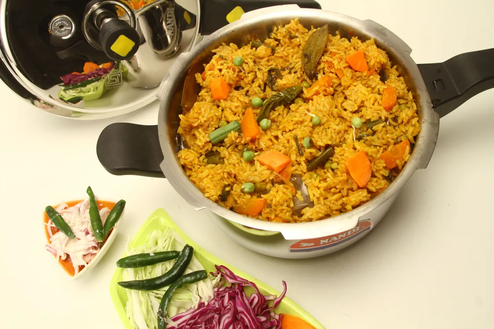 Biriyani from the pot vegetables served at Indian Bell