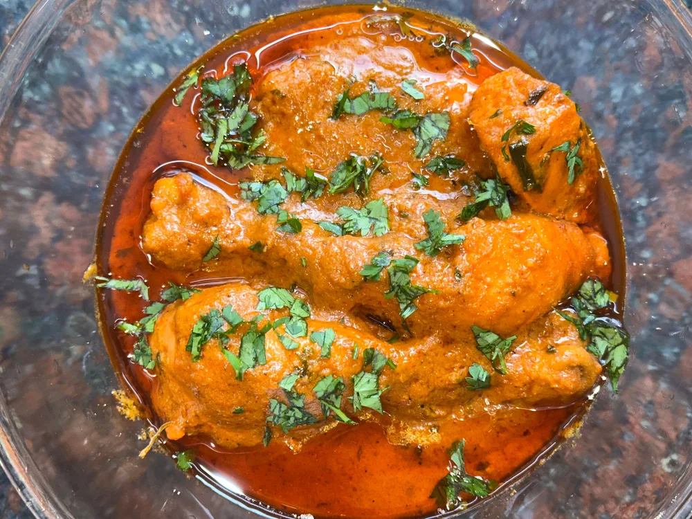 Chicken muglai korma served at Indian Bell