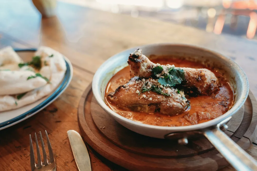 Chicken tikka masala served at Indian Bell