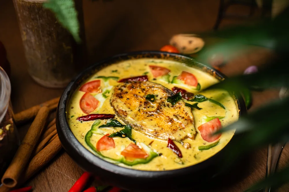 Fish korma served at Indian Bell