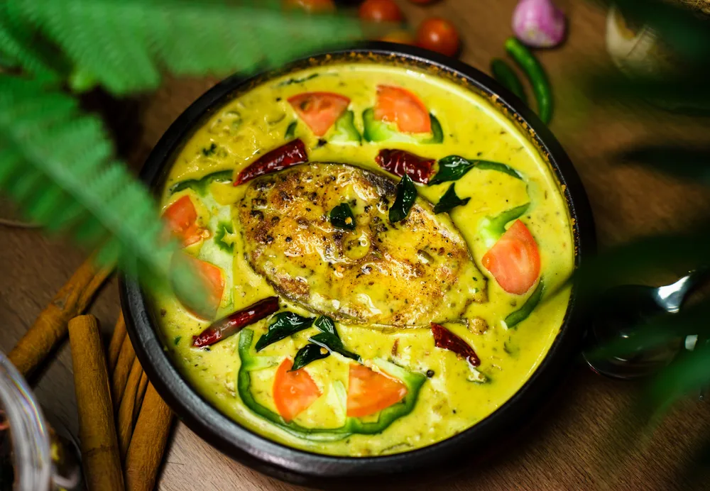 Fish vindaloo served at Indian Bell