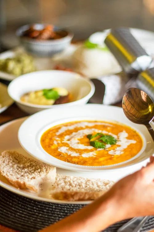 Mulligatawny soup served at Indian Bell
