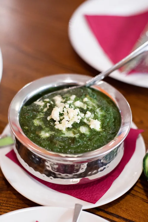 Paneer saag served at Indian Bell