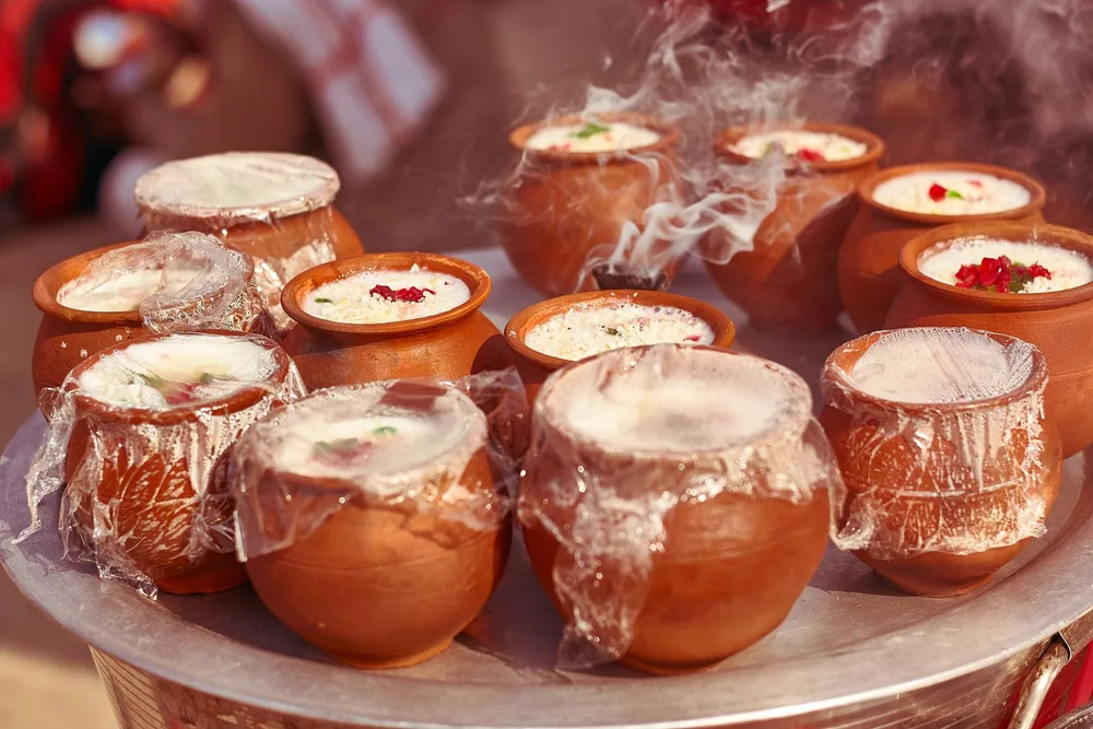 Salt lassi served at Indian Bell