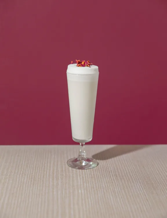 Sweet lassi served at Indian Bell