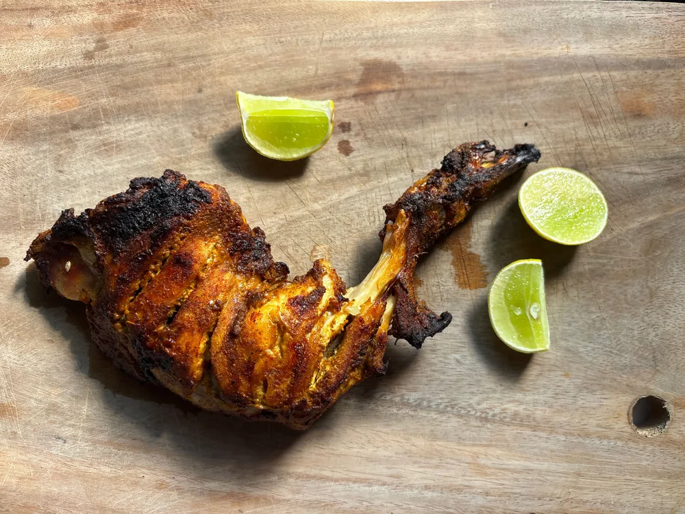Tandoori chicken served at Indian Bell